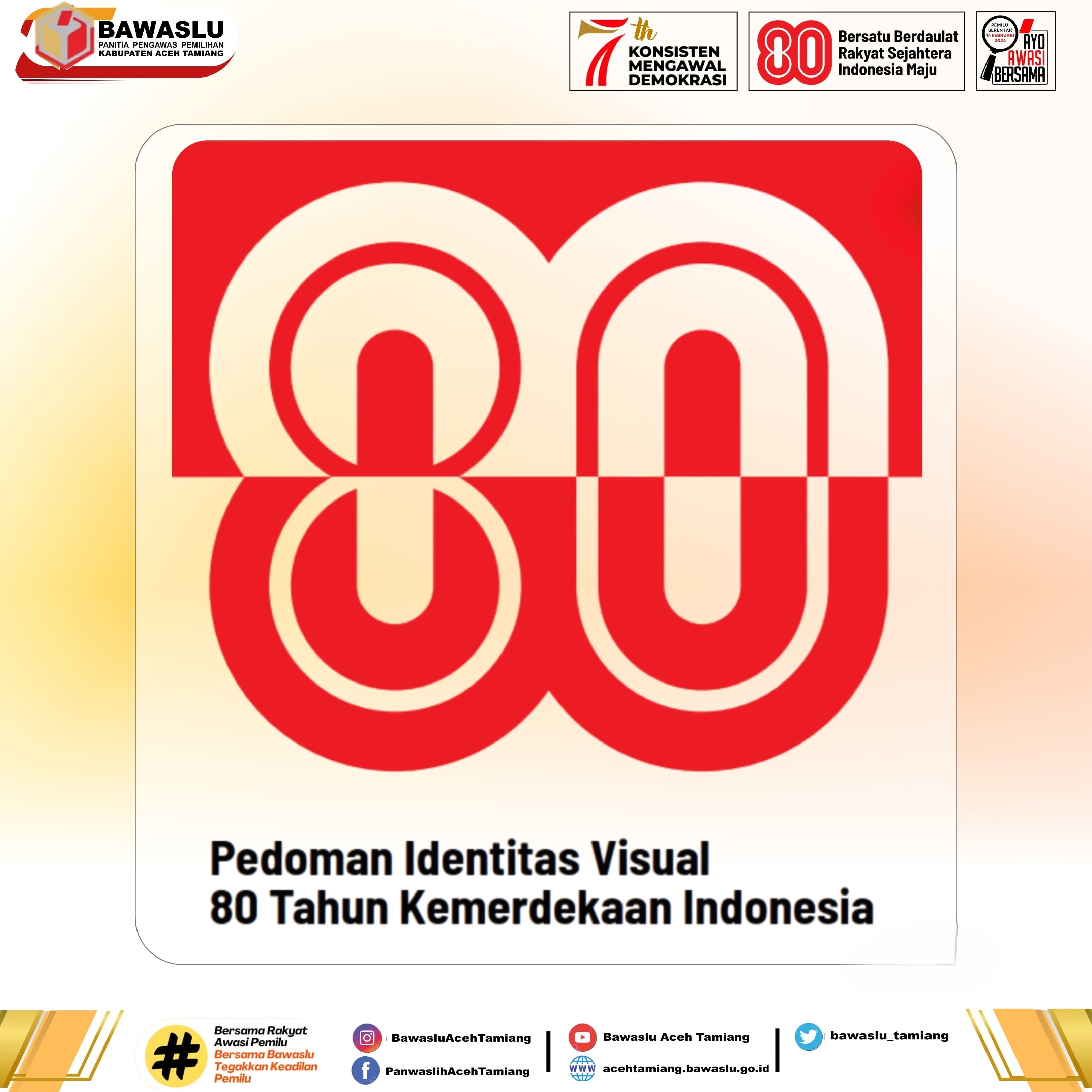 Logo HUT Ke-80 Kemerdekaan RI