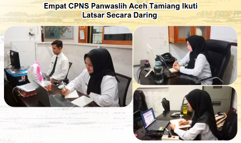 CPNS Panwaslih Aceh Tamiang Ikuti Latsar melalui Daring