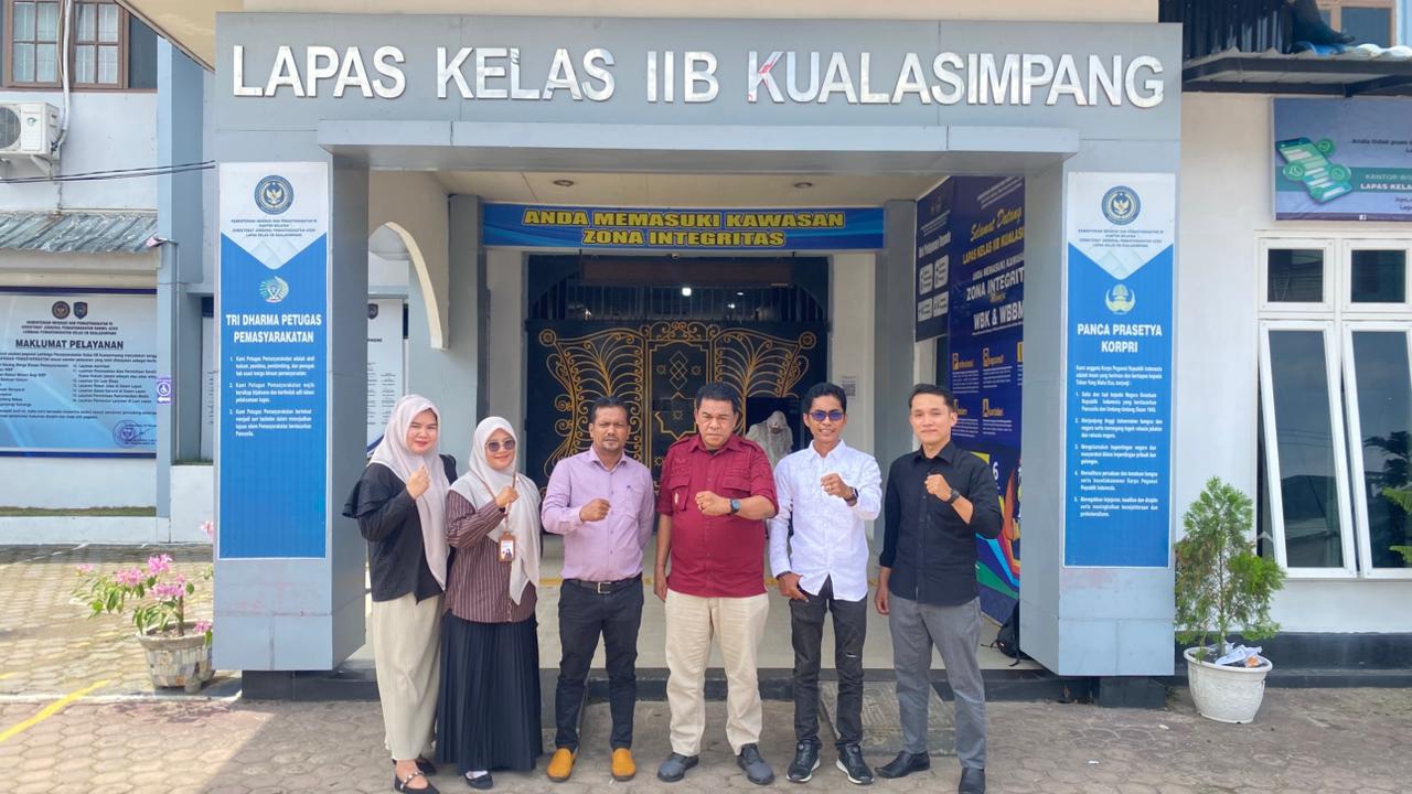 Koordinasi dengan Lapas II B Kualasimpang