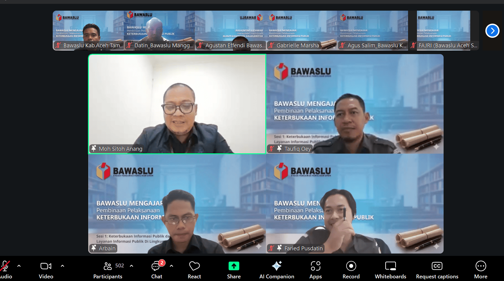Penutupan Kegiatan Pembinaan KIP