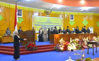Rapat Paripurna PAW Anggota DPRK Aceh Tamiang 