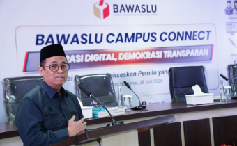 Puadi, saat membuka kegiatan Bawaslu Campus Connect 