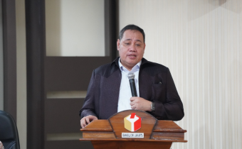 Herwyn J.H. Malonda, saat menghadiri Kegiatan Penandatanganan IKU Bawaslu Provinsi DKI Jakarta