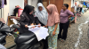 uji petik pengawasan Pemutakhiran Data Pemilih Berkelanjutan (DPB) di lokasi Hunian Sementara (Huntara) PU2, Desa Bundar