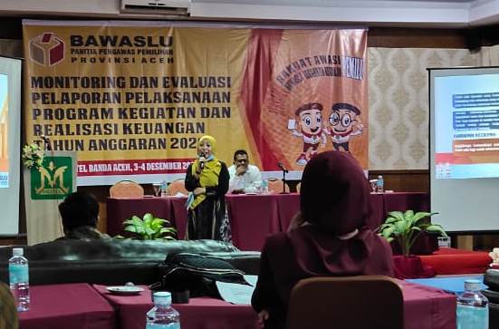 Panwaslih Aceh Tamiang Ikut Kegiatan Monev Tahun 2020